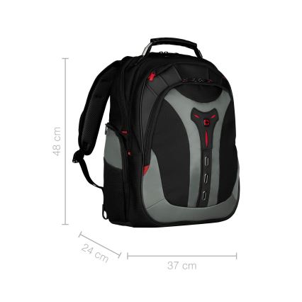 Wenger - Σακίδιο πλάτης - Backpack για laptop 25 l 17" με θήκη για tablet 12" Pegasus μαύρο/γκρι