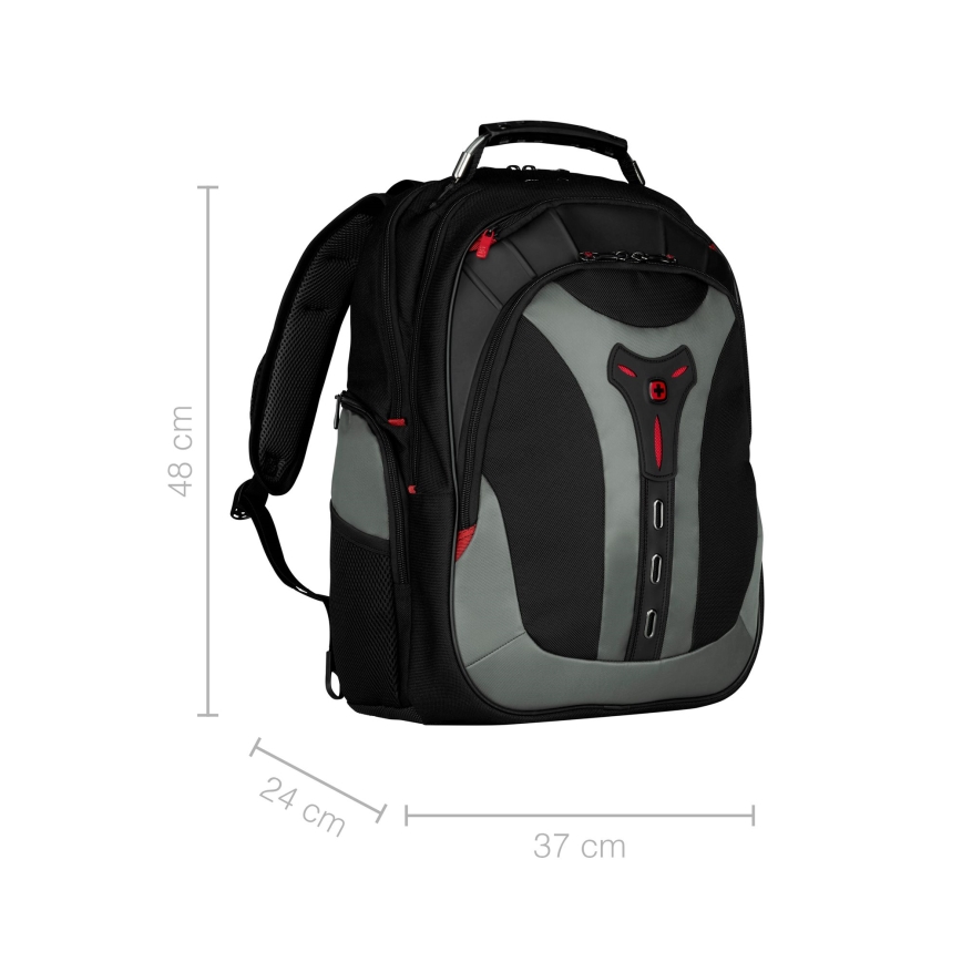 Wenger - Σακίδιο πλάτης - Backpack για laptop 25 l 17" με θήκη για tablet 12" Pegasus μαύρο/γκρι