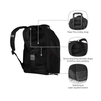 Wenger - Σακίδιο πλάτης - Backpack για laptop 26 l 17" με θήκη για tablet 10" Ibex Ballistic Deluxe