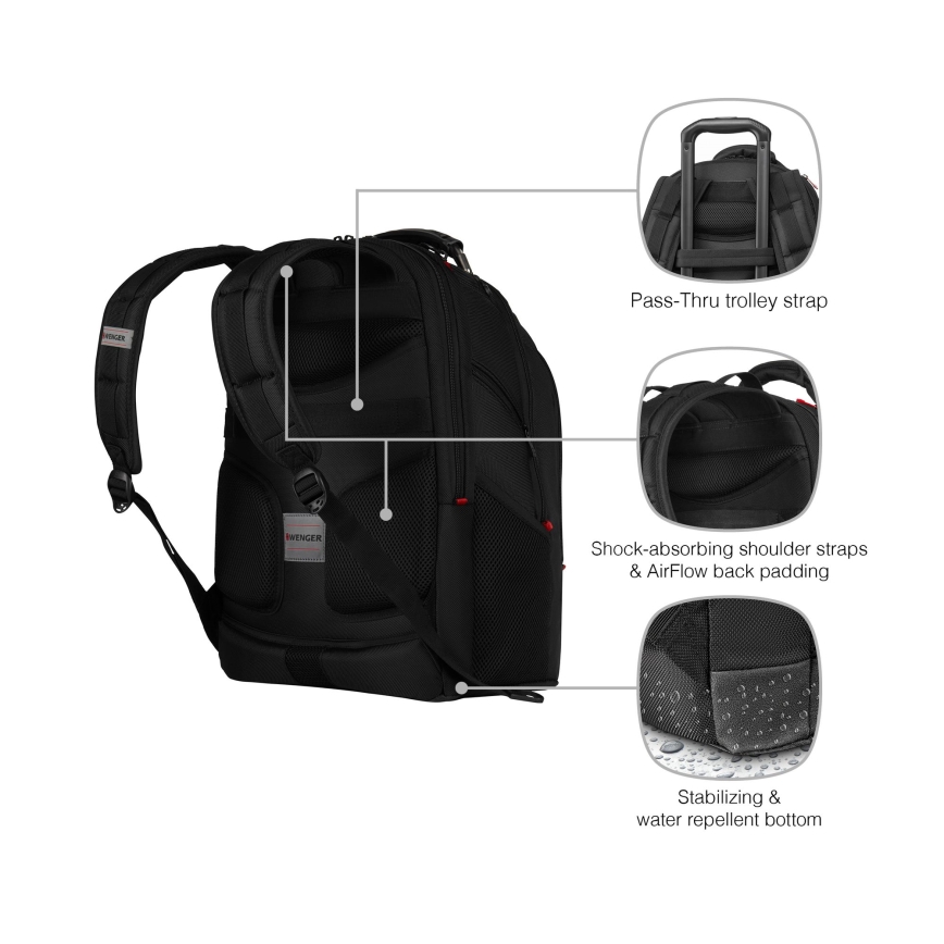 Wenger - Σακίδιο πλάτης - Backpack για laptop 26 l 17" με θήκη για tablet 10" Ibex Ballistic Deluxe