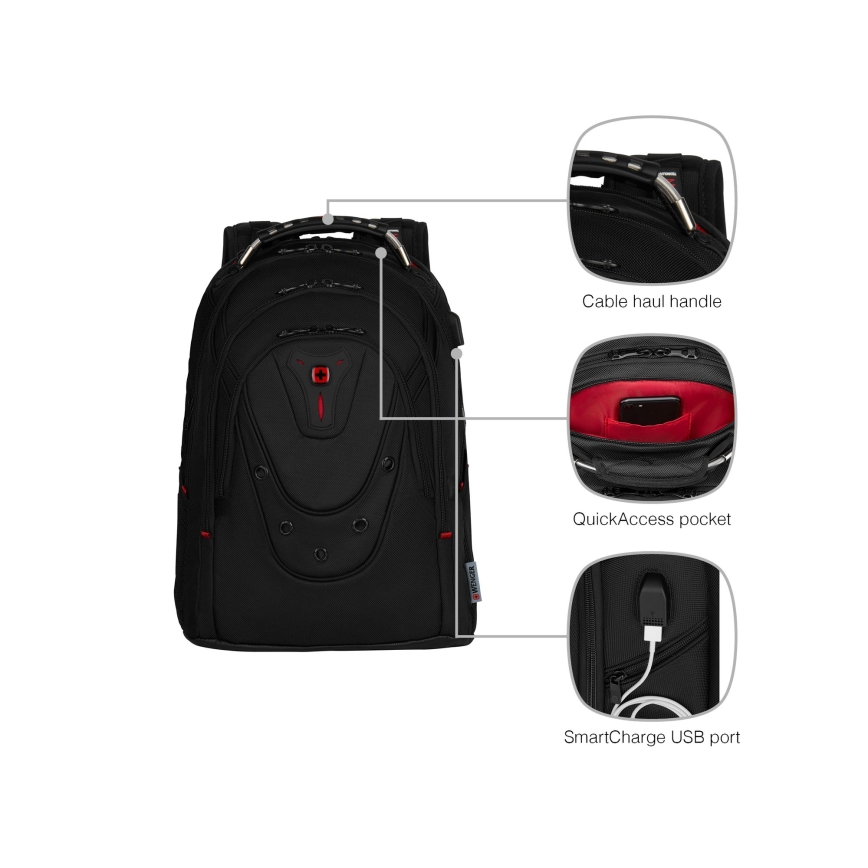 Wenger - Σακίδιο πλάτης - Backpack για laptop 26 l 17" με θήκη για tablet 10" Ibex Ballistic Deluxe