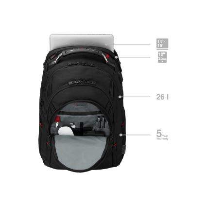 Wenger - Σακίδιο πλάτης - Backpack για laptop 26 l 17" με θήκη για tablet 10" Ibex Ballistic Deluxe