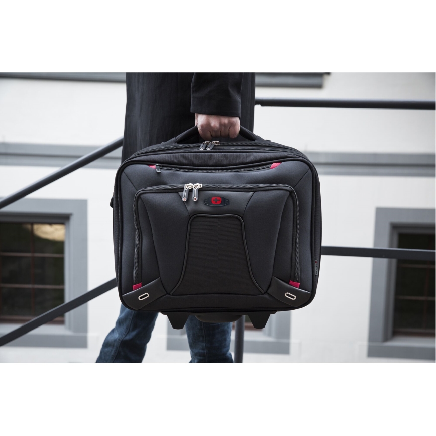 Wenger - Τσάντα laptop με ροδάκια 20 l 16" Transfer μαύρο