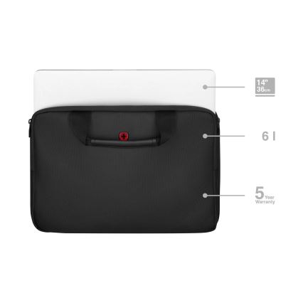 Wenger - Τσάντα για laptop 6 l 14" Guyde μαύρο