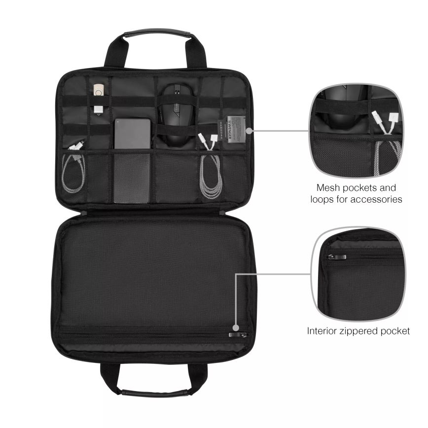 Wenger - Τσάντα για laptop 6 l 14" Guyde μαύρο