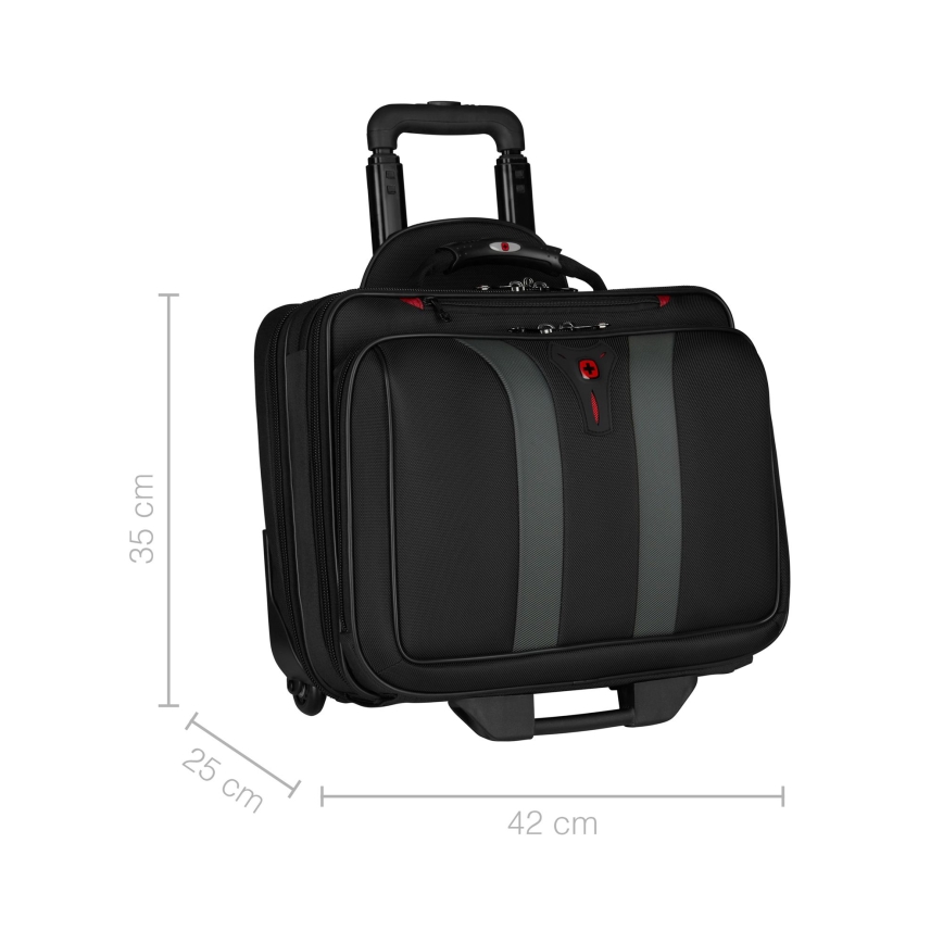Wenger - Τσάντα τροχήλατη 29 l + θήκη laptop 15,6" Granada μαύρο