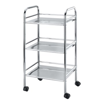 WENKO 12285100 - Καρότσι EXCLUSIVE 41x75 εκ. γυαλιστερό χρώμιο