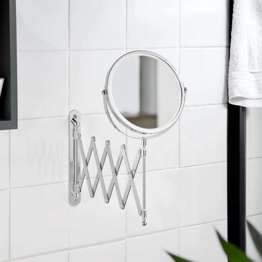 WENKO 15165100 - Καθρέφτης μακιγιάζ EXCLUSIVE 19x38,5 cm γυαλισμένο χρώμιο