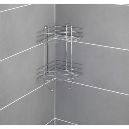 WENKO 15498100 - Γωνιακή ραφιέρα EXCLUSIVE 23x30,5 cm γυαλιστερό χρώμιο