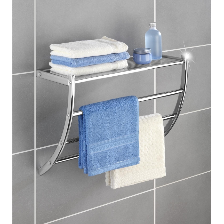 WENKO 15578100 - Βάση πετσετών PESCARA 56x46 cm γυαλιστερό χρώμιο