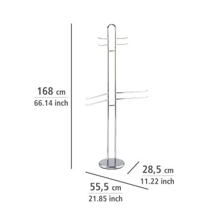 WENKO 15581100 - Βάση για πετσέτες PALERMO 55,5x168 cm γυαλιστερό χρώμιο