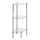 WENKO 15850100 - Ράφι YAGO 30x74 cm ανοξείδωτο/ασημί/διάφανο
