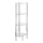 WENKO 15852100 - Ράφι YAGO 30x104 cm ανοξείδωτο/ασημί/διάφανο