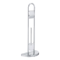 WENKO 16608100 - Βούρτσα τουαλέτας COSENZA 33x84 cm γυαλιστερό χρώμιο/σατινέ