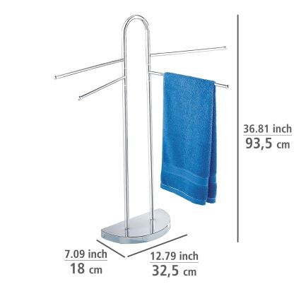WENKO 16610100 - Βάση για πετσέτες COSENZA 33x93,5 cm γυαλισμένο χρώμιο