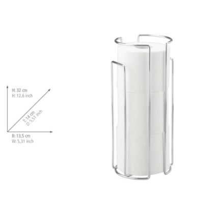 WENKO 16825100 - Βάση χαρτιού υγείας MILANO 13,5x32 cm γυαλιστερό χρώμιο
