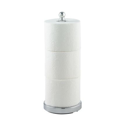 WENKO 16878100 - Βάση για χαρτί υγείας VITERBO 14x35 cm ασημί