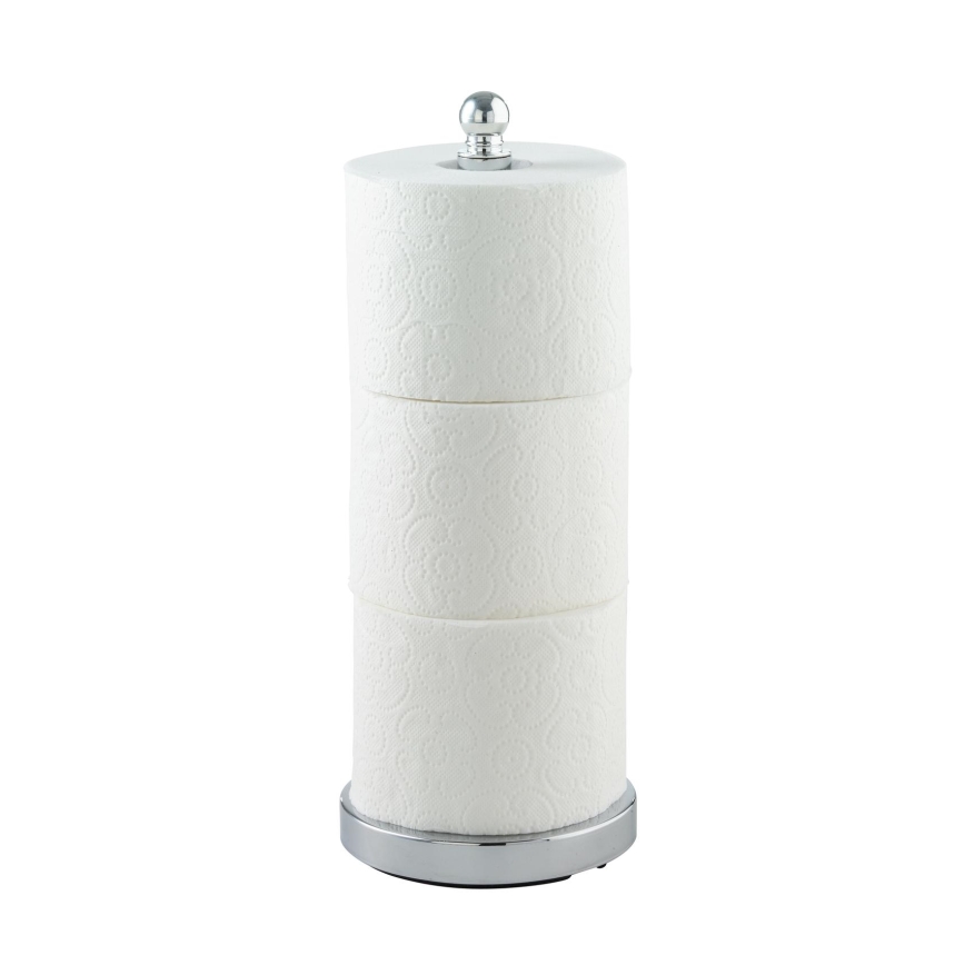 WENKO 16878100 - Βάση για χαρτί υγείας VITERBO 14x35 cm ασημί