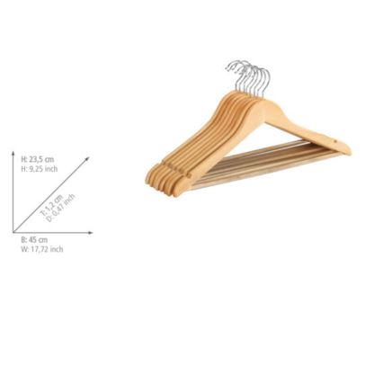 WENKO 17219008100 - Κρεμάστρες ECO 45x23,5 cm καφέ