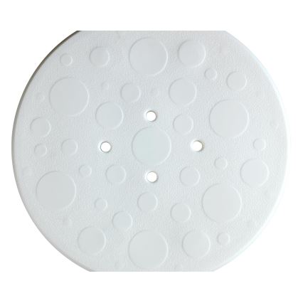 WENKO 1792921100-Σκαμπό SECURA 45,5x45,5 cm λευκό/ασημί/γκρι