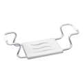 WENKO 17930100-Κάθισμα μπανιέρας SECURA 26x18 cm λευκό/ασημί