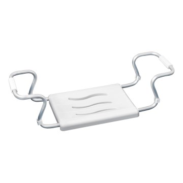 WENKO 17930100-Κάθισμα μπανιέρας SECURA 26x18 cm λευκό/ασημί
