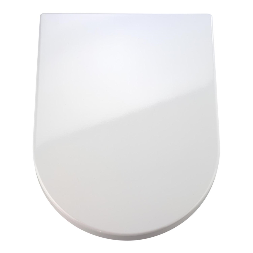 WENKO 18396100-WC κάθισμα PALMA 46,5x35,7 cm λευκό/ασημί