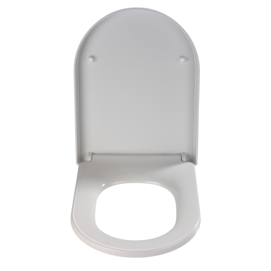 WENKO 18396100-WC κάθισμα PALMA 46,5x35,7 cm λευκό/ασημί