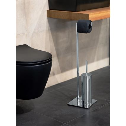 WENKO 18562100 - Βούρτσα WC RECCO 20 x 71,5 εκ. γυαλιστερό χρώμιο