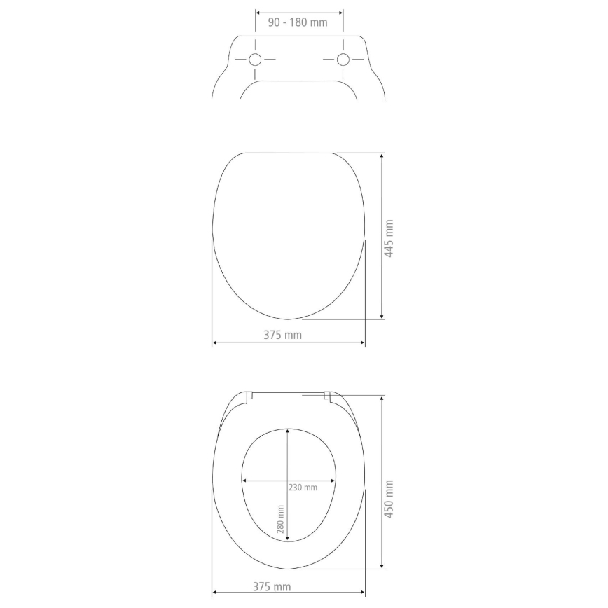 WENKO 18760100-WC Κάθισμα WC OTTANA 37,5x44,5 cm μπεζ/ασημί