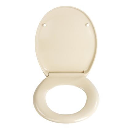 WENKO 18760100-WC Κάθισμα WC OTTANA 37,5x44,5 cm μπεζ/ασημί