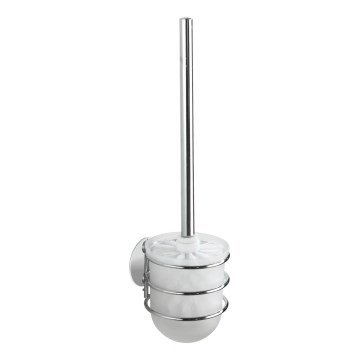 WENKO 18768100-WC σετ TURBO-LOC στρογγυλό ατσάλι 10x37,5 cm γυαλιστερό χρώμιο/λευκό