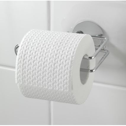 WENKO 18774100-Βάση για χαρτί υγείας TURBO-LOC, στρογγυλό ατσάλι, 14x9 cm, χρωμέ