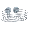 WENKO 18775100-Ράφι TURBO-LOC στρογγυλό από χάλυβα 23,5x13,5 cm γυαλισμένο χρώμιο