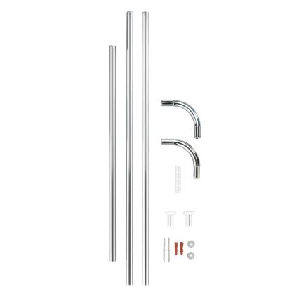 WENKO 19215100 - Βάση ράβδου UNIVERSAL 2x2 εκ. χρώμιο/λευκό