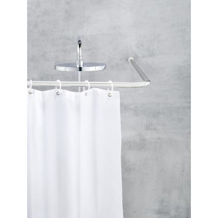 WENKO 19215100 - Βάση ράβδου UNIVERSAL 2x2 εκ. χρώμιο/λευκό