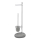 WENKO 19494100 - Βούρτσα WC PEBBLE STONE 23,5x70 cm γυαλιστερό χρώμιο/γκρι/σατινέ