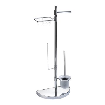 WENKO 196022500 - Κέντρο Τουαλέτας SPACE MARVEL 34x84,5 cm ασημί/σατινέ