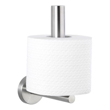 WENKO 19613100 - Βάση για χαρτί υγείας BOSIO MATT 8x18 cm ανοξείδωτο/ασημί