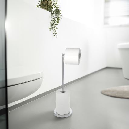 WENKO 19637100 - Βάση για χαρτί υγείας 21x55 cm ανοξείδωτη/ασημί