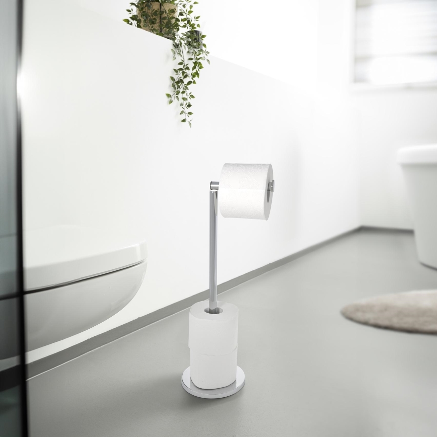 WENKO 19637100 - Βάση για χαρτί υγείας 21x55 cm ανοξείδωτη/ασημί