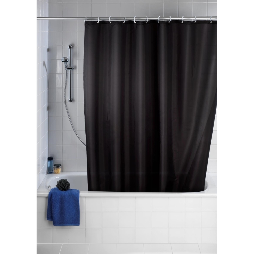 WENKO 20043100 - Κουρτίνα ντους 180x200 cm μαύρη
