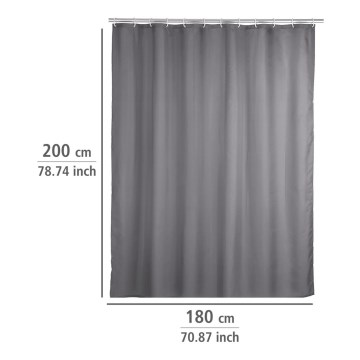 WENKO 20044100 - Κουρτίνα ντους 180x200 εκ. γκρι