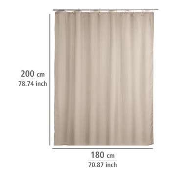 WENKO 20045100 - Κουρτίνα ντους 180x200 cm μπεζ