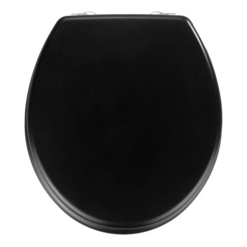 WENKO 20077100-WC κάθισμα τουαλέτας PRIMA 37x41 cm μαύρο/ασημί