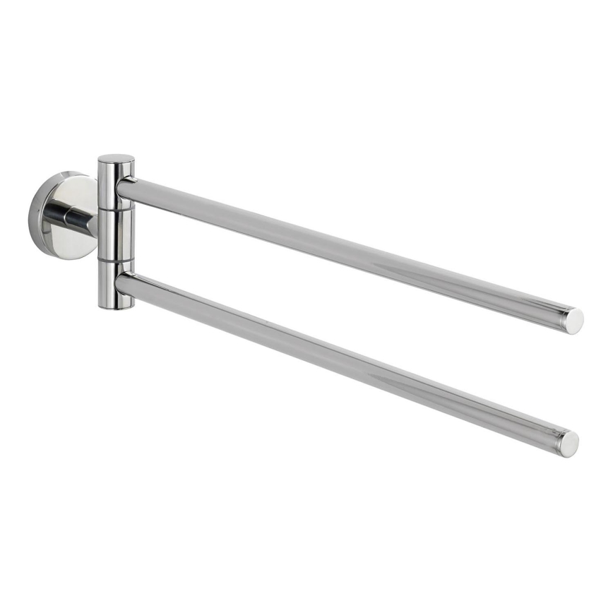 WENKO 20213100 - Βάση για πετσέτες BOSIO SHINE 43x9 cm ανοξείδωτο ατσάλι/ασημί