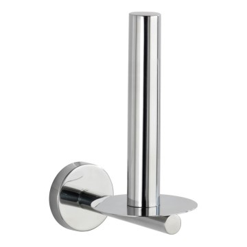 WENKO 20218100 - Βάση για χαρτί υγείας BOSIO SHINE 8x12,5 cm, ανοξείδωτο ατσάλι/ασημί