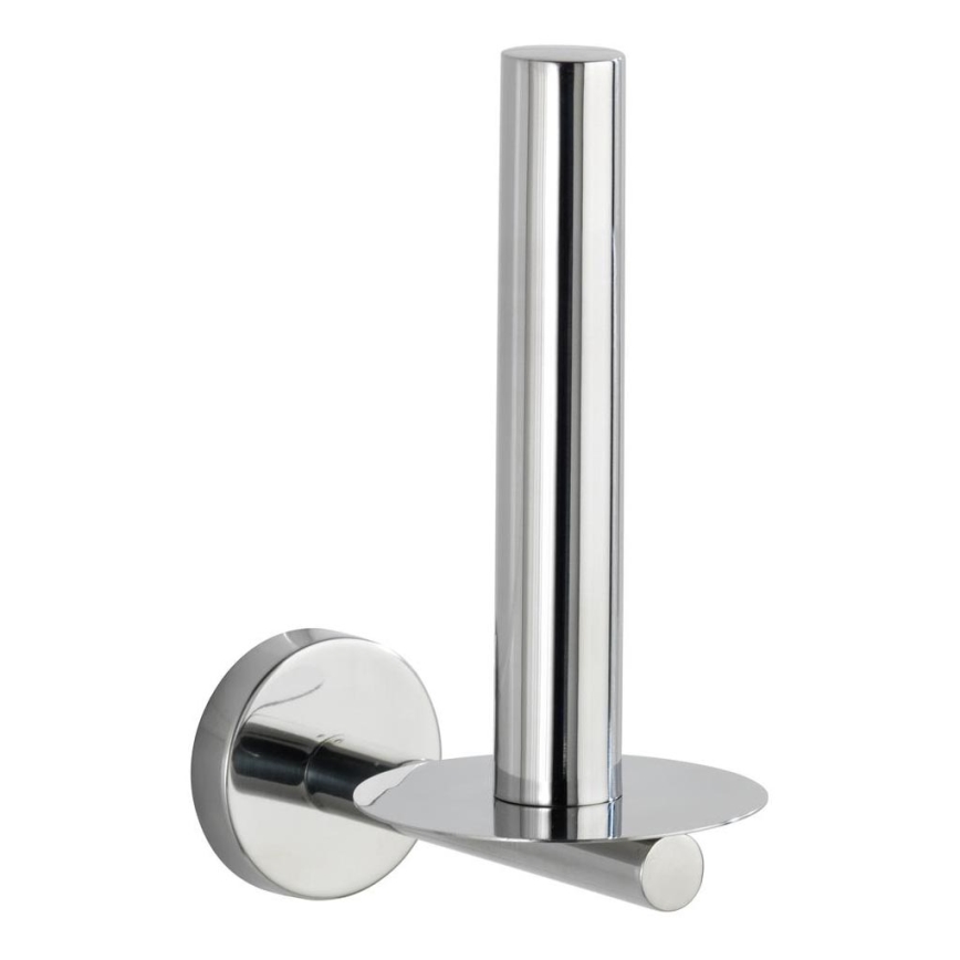 WENKO 20218100 - Βάση για χαρτί υγείας BOSIO SHINE 8x12,5 cm, ανοξείδωτο ατσάλι/ασημί