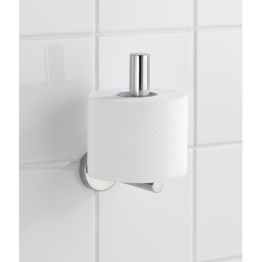 WENKO 20218100 - Βάση για χαρτί υγείας BOSIO SHINE 8x12,5 cm, ανοξείδωτο ατσάλι/ασημί