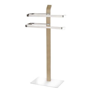 WENKO 20396100 - Επιδαπέδια πετσετοθήκη SAMONA 40,5x79,5 cm γυαλιστερό χρώμιο/καφέ